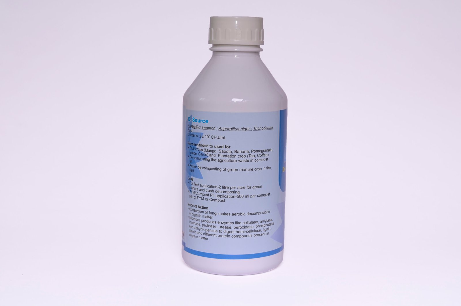 D Source Waste Decomposer Biofertilizer for organic waste management