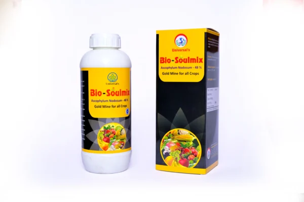 Bio soulmix (Seaweed Ascophyllum nodusum 48%)पिकांच्या वाढीसाठी लागणारे मुख्य, दुय्यम आणि सुक्ष्म अन्नद्रव्ये, खनिजे, अमिनो आम्ल व एन्झाइम यांचे योग्य प्रमाण असलेले प्रभावी पिक संजिवक